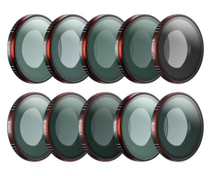 Akcesoria do kamer sportowych Freewell Mega Filters 10-pak do Insta360 GO Ultra